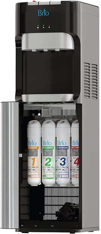 Photo 1 of ***INCOMPLETE***
Brio Commercial Grade Bottleless Ultra Safe Reverse Osmosis Drinking Water Filter Water Cooler Dispenser-3 Temperature Settings Hot, Cold & Room Water - UL/Energy Star Approved – Point of Use
