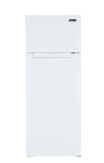 Photo 1 of Magic Chef 7.4 Cu. Ft. 2-Door Mini Fridge in White
