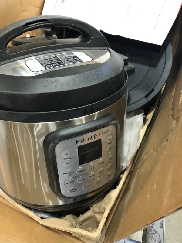 Photo 2 of Instant Pot 8 Qt Duo Crisp + Air Fryer, One Size , Stainless Steel
