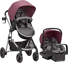 Photo 1 of Evenflo Pivot Modular Travel System with SafeMax Infant Car Seat - Dusty Rose