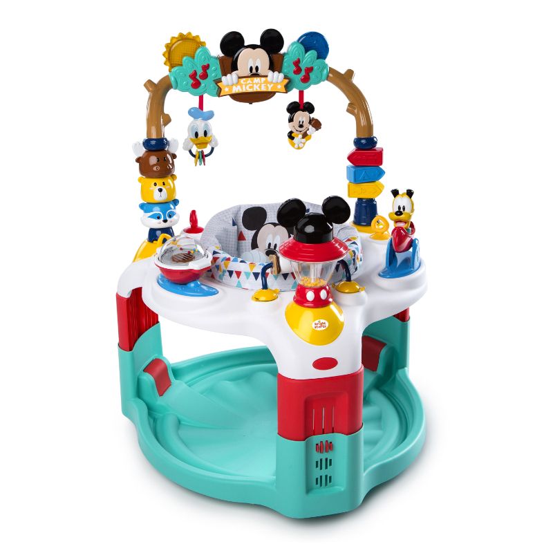 Photo 1 of Bright Starts Disney Baby Mickey Mouse Camping with Friends Activity Saucer with Lights and Melodies, Ages 6 Months +
