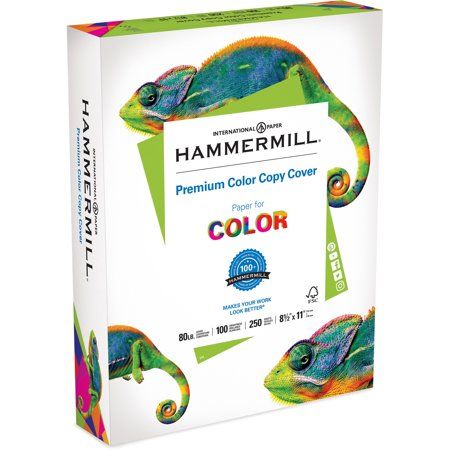 Photo 1 of Hammermill Color Copy Cover Paper, 8-1/2" X 11", 80 Lb, Ultra Smooth, White, 250 Sheets/Ream
8-Pack