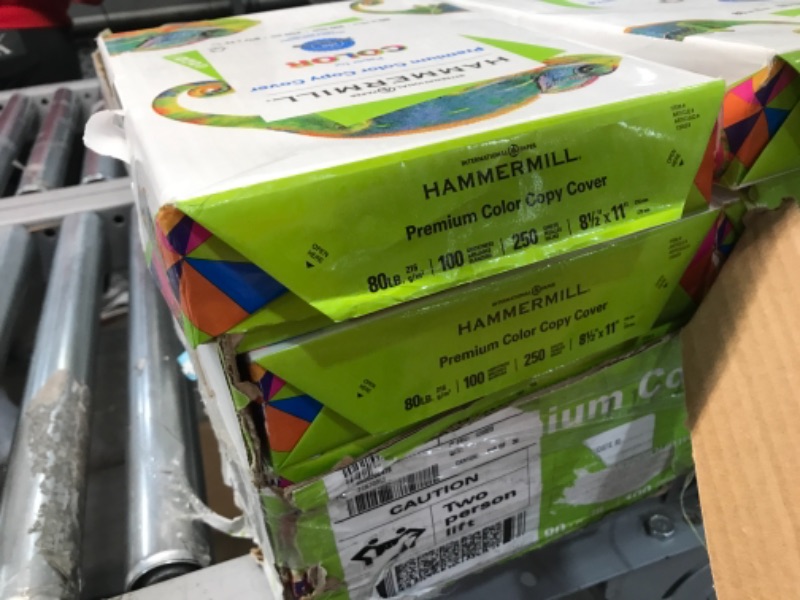 Photo 1 of Hammermill Color Copy Cover Paper, 8-1/2" X 11", 80 Lb, Ultra Smooth, White, 250 Sheets/Ream
8-Pack