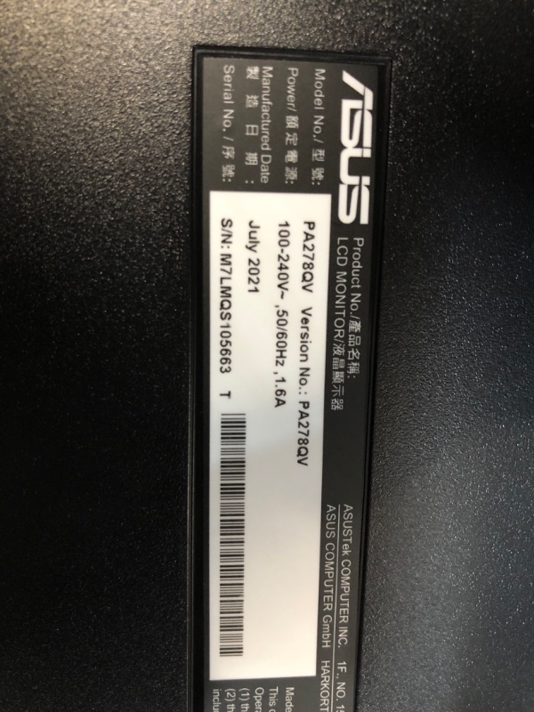 Photo 4 of Asus ProArt PA278QV 27" WQHD LCD Monitor (DisplayPort, HDMI, USB)