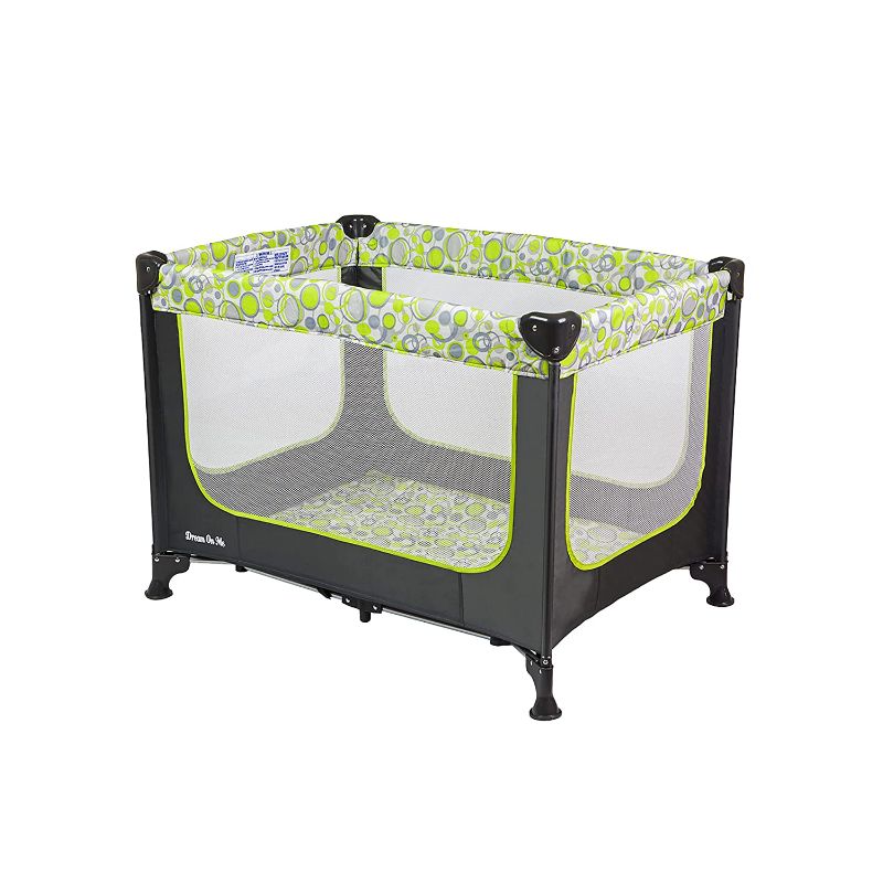 Photo 1 of ***SIMILAR TO STOCK PHOTO***
 Portable Playard with Carry Bag and Shoulder Strap, Grey/Green