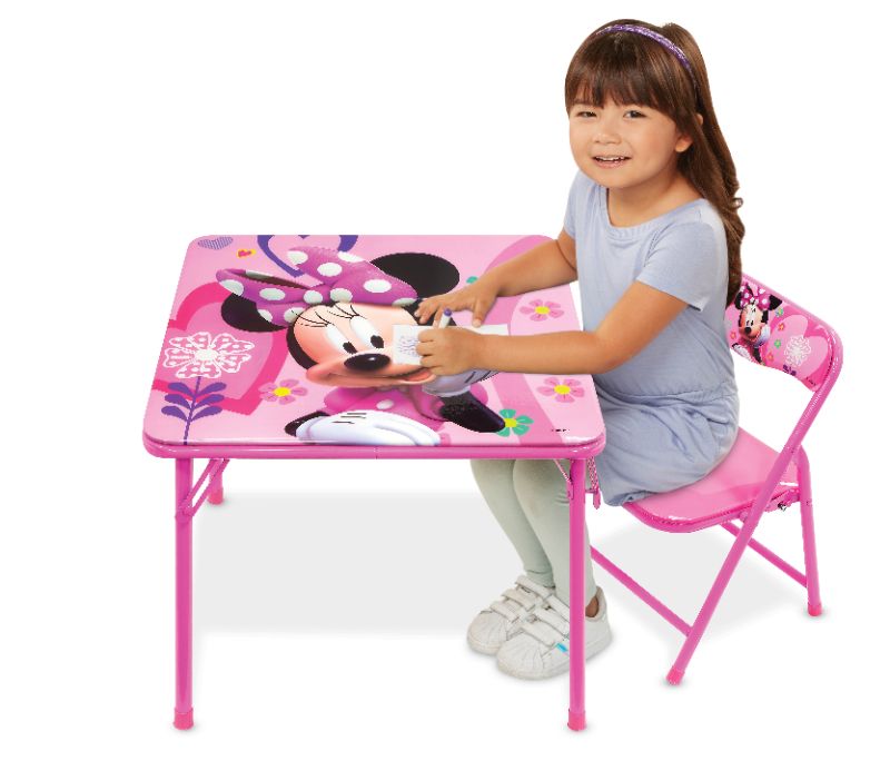 Photo 1 of Disney Minnie Mouse Happy Helpers Junior Erasable Activity Table Playset and 1 Chair
