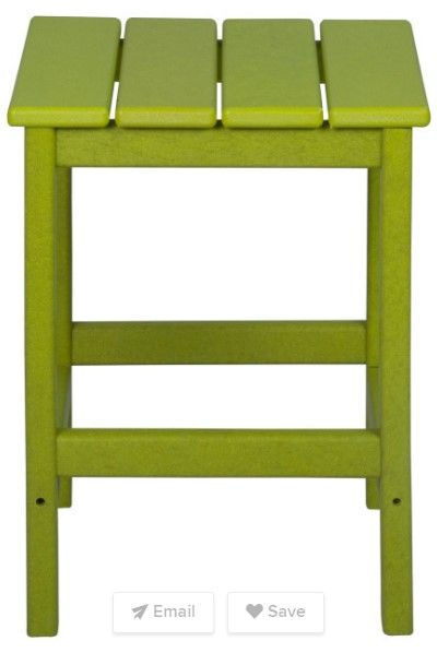 Photo 1 of  Outdoor Patio Side Table, Lime