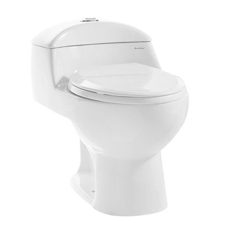 Photo 1 of =Swiss Madison Toilette Chateau à Double Chasse Hauteur Confortable En Blanc Brillant Plomberie Brute De 12 Po Par Swiss Madison SM-1T803
