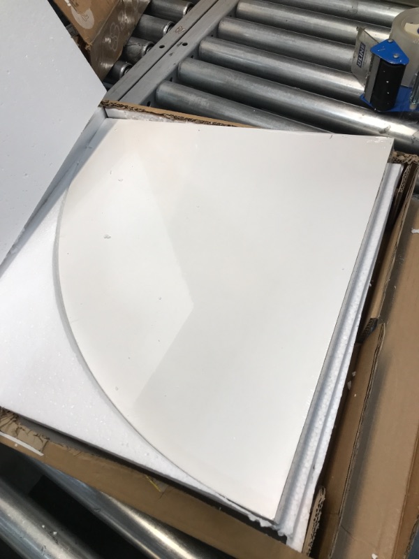 Photo 1 of Floating Corner Shelf with Invisible Bracket, 18", White