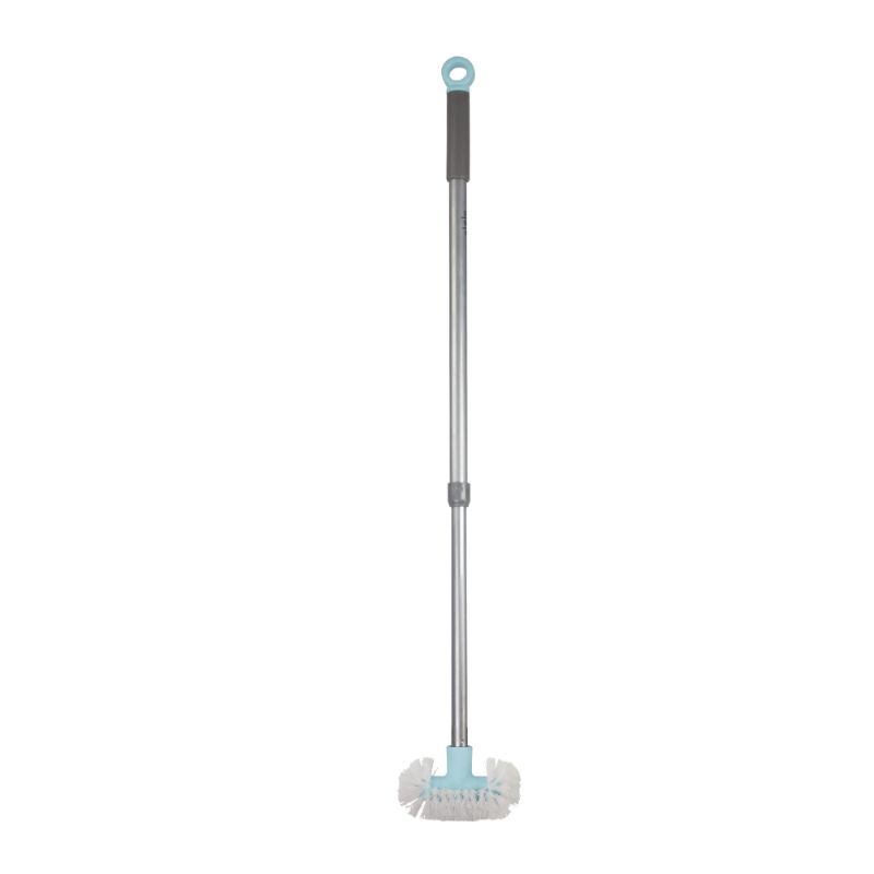 Photo 1 of no handle ***Casabella Bristle Everywhere Scrubber, Graphite/Aqua, Adjustable Pole Extends, Rounded Head
