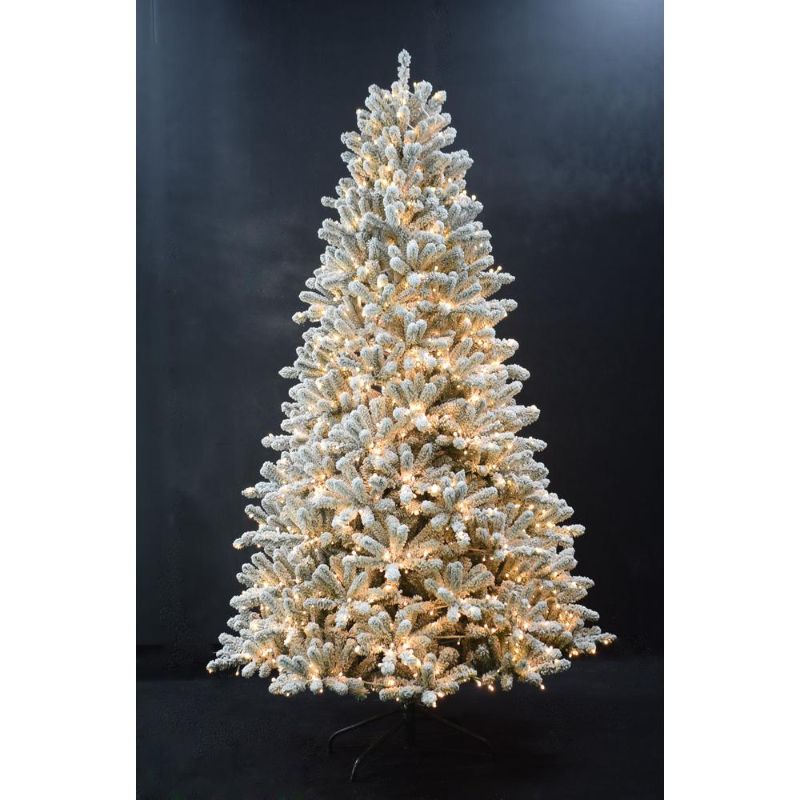 Photo 1 of **TREE LIGHTS DO NOT WORK**
Home Accents Holiday 7.5 Ft Starry Light Fraser Fir Flocked LED Pre-Lit Artificial Christmas Tree with 1500 Color Changing Lights
