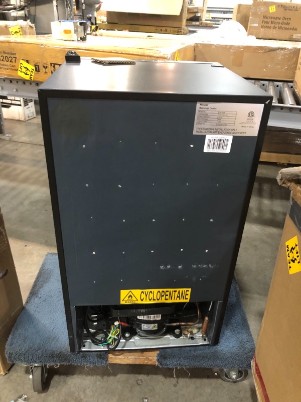 Photo 4 of **PARTS ONLY ** Blemished Newair 126-Can Freestanding, Stainless Steel Beverage Fridge
model: AB-1200
serial number: 2107AJ0092