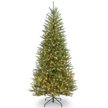 Photo 1 of 6.5ft National Christmas Tree Company Dunhill Fir Artificial Christmas Tree 500ct Bulb Clear