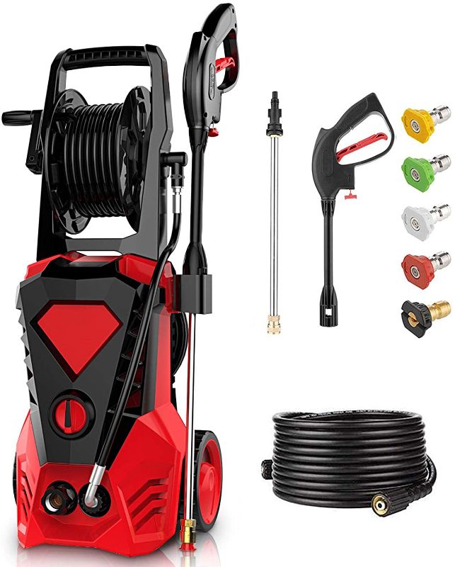 Photo 1 of 3500PSI Electric Pressure Washer 2.6GPM Power Washer 1800W High Pressure Washer Cleaner Machine with Spray Gun

//USED//MISSING COMPOENTS 