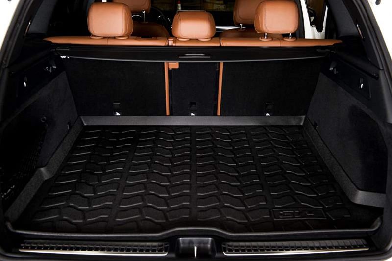 Photo 1 of 3W  Cargo Liner Compatible for BMW X5 2019 2020 2021 All Weather Custom Fit Trunk Liner for BMW X5 2019 2020 2021 Heavy Duty Trunk Mat Behind Second Row Black Not for Hybrid 
