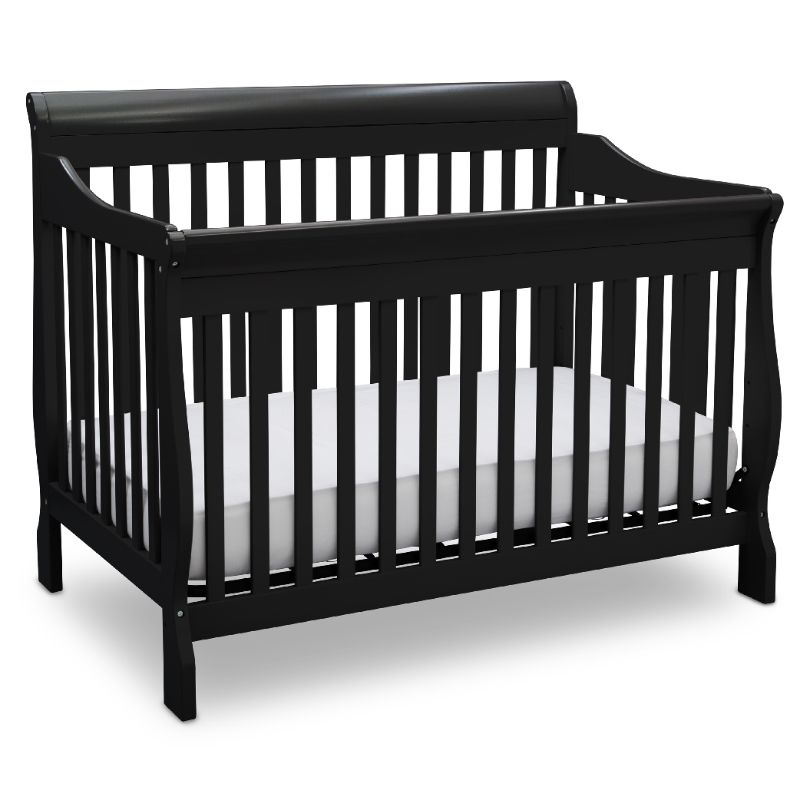 Photo 1 of Delta Children Canton 4-in-1 Convertible Crib - Easy to Assemble, Black
