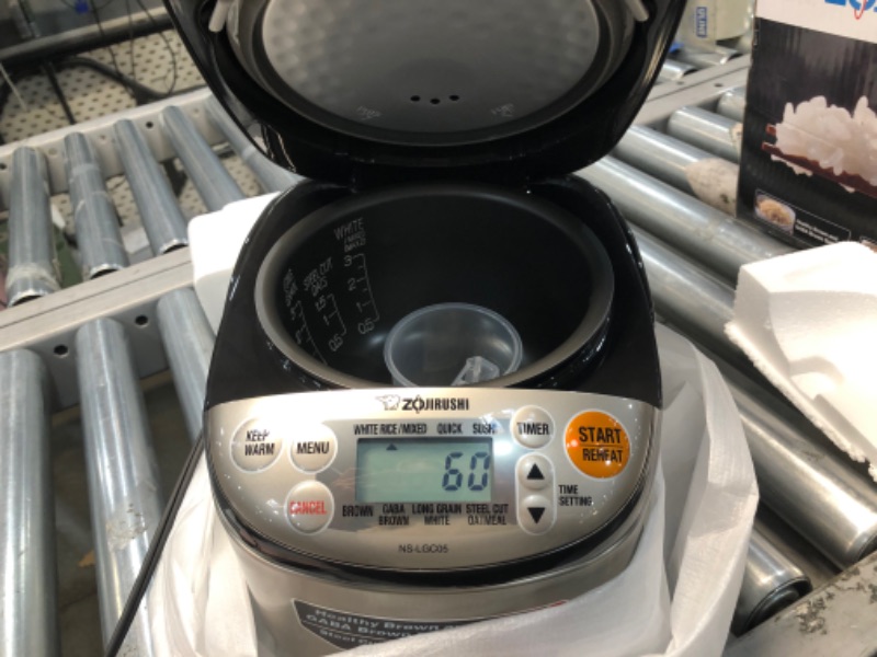 Photo 1 of Zojirushi 3 Cup Micom Rice Cooker NS LGC05XB
