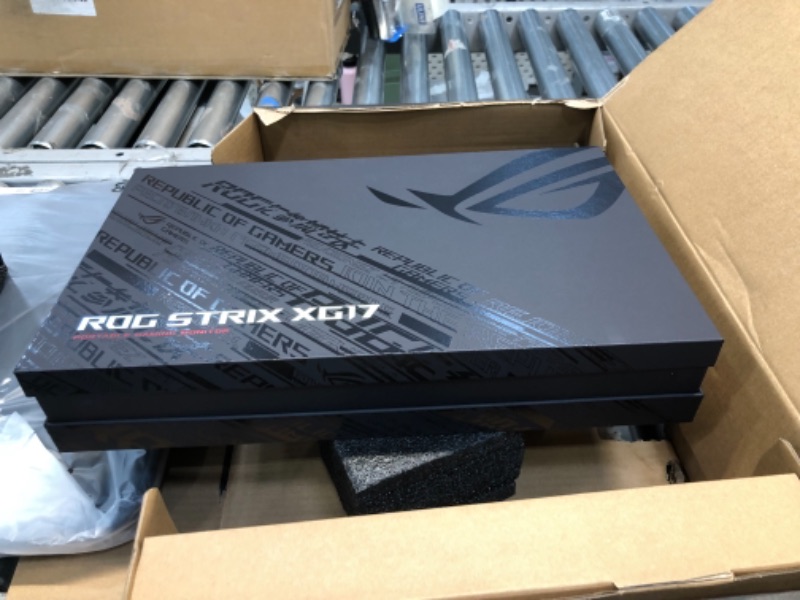 Photo 4 of ASUS ROG Strix 17.3" 1080P Portable Gaming Monitor (XG17AHP) - Full HD, IPS, 240Hz, 3ms, Adaptive-Sync, Smart Case, ROG Bag & Tripod, USB-C Power Delivery, Micro HDMI, For Laptop, PC, Phone, Console
