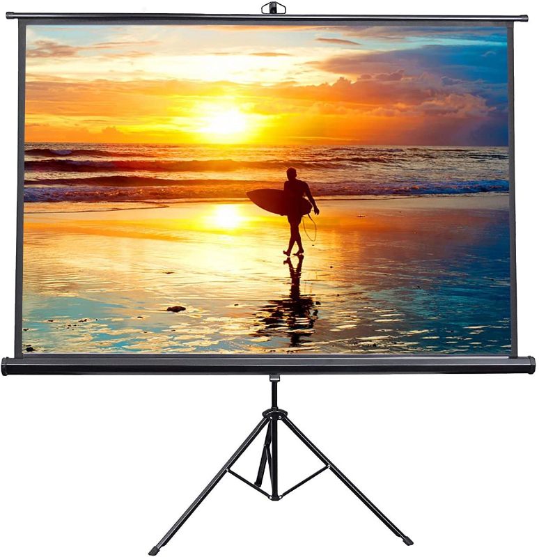 Photo 1 of Vivo 100" Portable Projector Screen, 100 inch Diagonal Projection HD 4:3