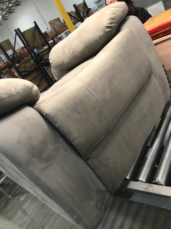 Photo 1 of afw glider recliner - grey suede 