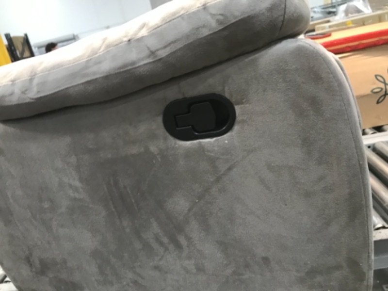 Photo 1 of afw glider recliner - grey suede 