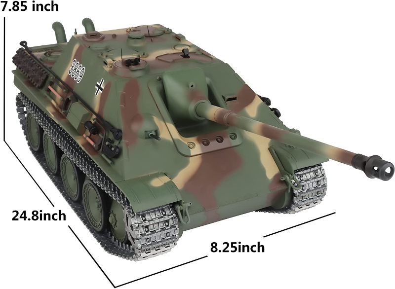 Photo 1 of Modified Edition 1/16 2.4ghz Remote Control German Jagdpanther self-propelled Anti Tank Model(Steel Gear Gearbox)(3800mah Nimh Battery)(Metal Tracks &Sprocket Wheel & Idle Wheel)
