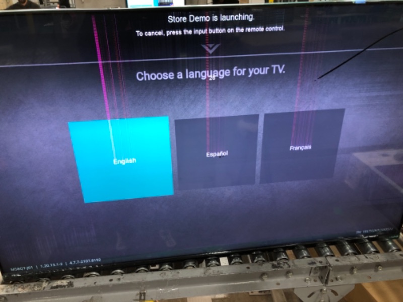 Photo 1 of (DAMAGED) VIZIO 58-Inch M7 Series Premium 4K UHD Quantum Color LED HDR Smart TV with Apple AirPlay 2 and Chromecast Built-in, Dolby Vision, HDR10+, HDMI 2.1, Variable Refresh Rate, M58Q7-J01, 2021 Model
