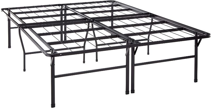 Photo 1 of Best Price Mattress Queen Bed Frame - 18 Metal Platform Bed Frame w/Heavy Duty Steel Slat Mattress Foundation (No Box Spring Needed) Black