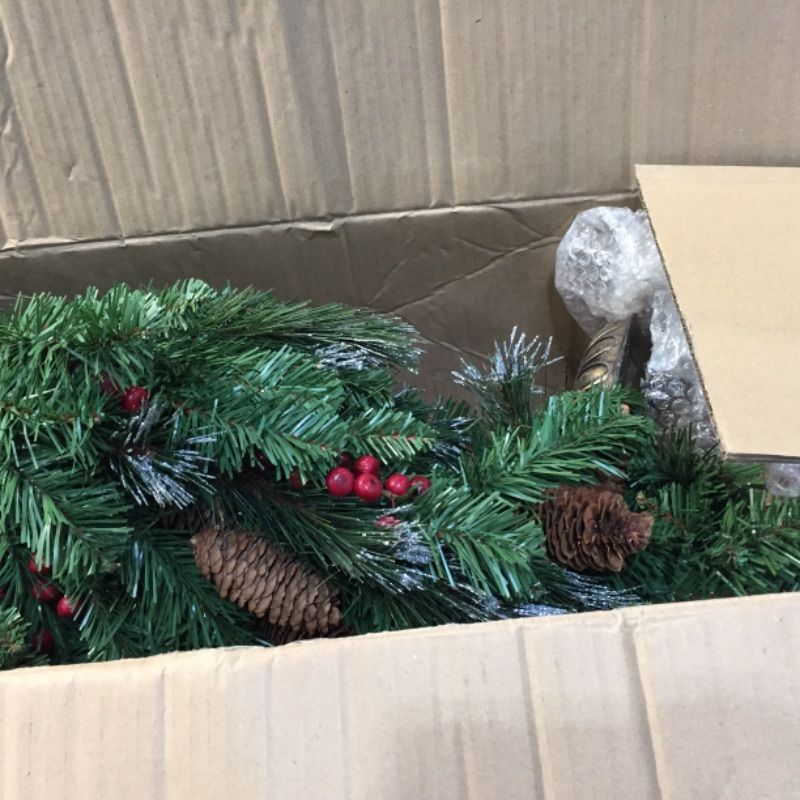 Photo 1 of 5' Pre-lit Potted Crestwood Spruce Medium Artificial Christmas Tree – Clear Lights