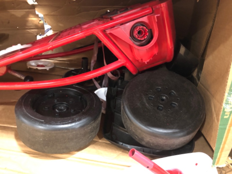 Photo 3 of ***used/ missing parts*** Radio Flyer Ultimate GoKart 24 Volt Outdoor Ride On Toy  Ages 38  940Z Model  Red