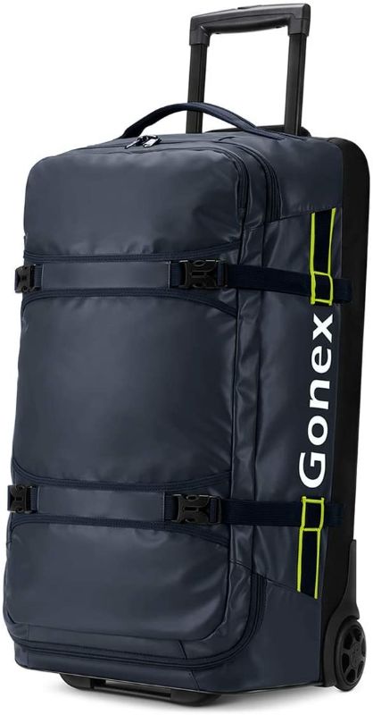 Photo 1 of ***SIMILAR TO COVER PHOTO*** Gonex Rolling Duffle Bag with Wheels, 70L Water Repellent Wheeled Travel Duffel Luggage with Rollers 26 inch, Navy
