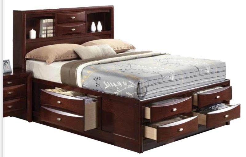 Photo 1 of ***BOX 4 OF 4*** Acme Ireland Full Storage Bed in Brown 21590F( incomplete )

