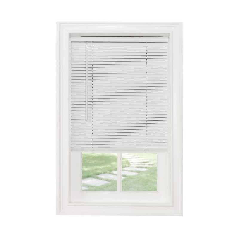Photo 1 of Achim Cordless GII Morningstar 1" Light Filtering Mini Window Blind, White