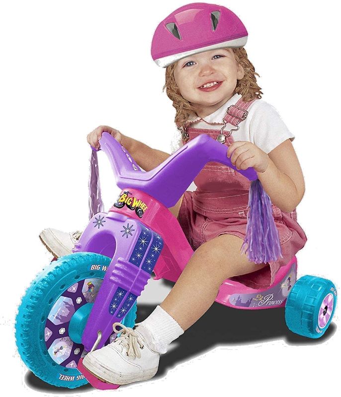 Photo 1 of **parts only **  Big Wheel Junior for Toddlers, Age 18 months to 3 years, Pink-Purple-Blue, 8.5" Wheel Ride On Tricycle Cruiser,
