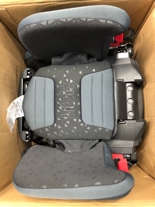 Photo 1 of mifold hifold Fit-and-Fold Highback Car Booster Seat - Slate Gray 13.5 x 13.5 x 9.8 inches
