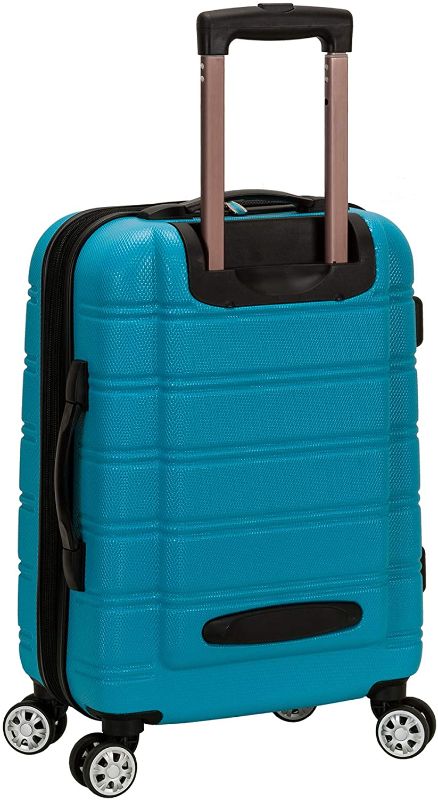 Photo 1 of Rockland Melbourne Hardside Expandable Spinner Wheel Luggage, Turquoise, Carry-On 20-Inch
