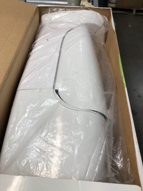 Photo 1 of Playtex Diaper Genie Complete Pail with Built-In Odor Controlling Antimicrobial, Includes Pail and 1 Clean Laundry Scent Refill, White Pail 9.38 x 12.06 x 27 inches