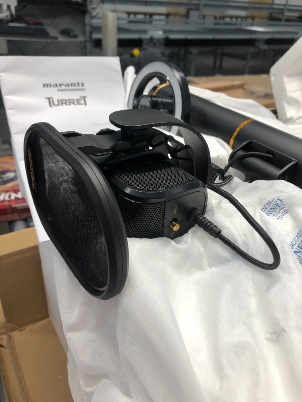 Photo 3 of Marantz Professional Turret - USB-C Broadcast Video System with Full HD webcam (H.264 video compression), USB condenser mic (48kHz/16-bit) and pop filter, Dimmable LED light ring & internal USB hub
