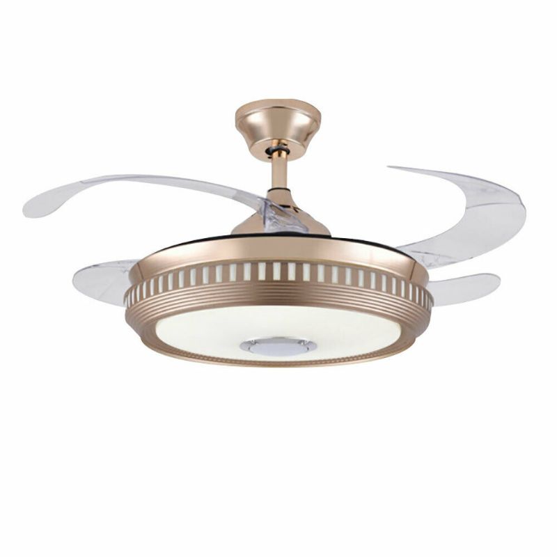 Photo 1 of 42" Invisible Acrylic LED Ceiling Fan Lamp Ceiling Fixtures Remote
