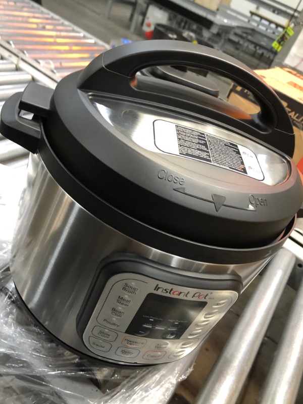 Photo 2 of Instant Pot Duo 7-in-1 Electric Pressure Cooker, Slow Cooker, Rice Cooker, Steamer, Sauté, Yogurt Maker, Warmer & Sterilizer, 6 Quart, Stainless Steel/Black
