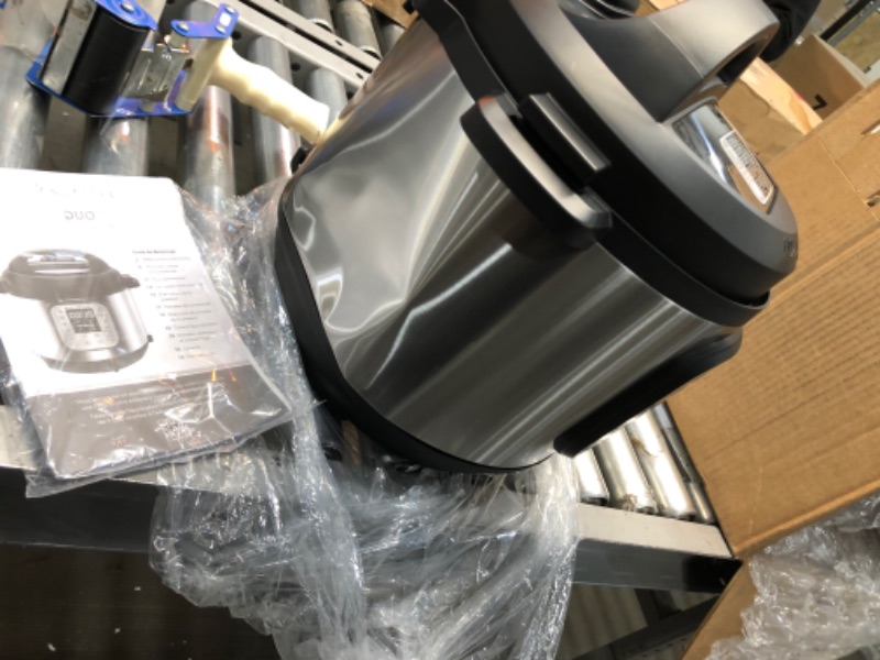 Photo 1 of Instant Pot Duo 7-in-1 Electric Pressure Cooker, Slow Cooker, Rice Cooker, Steamer, Sauté, Yogurt Maker, Warmer & Sterilizer, 6 Quart, Stainless Steel/Black
