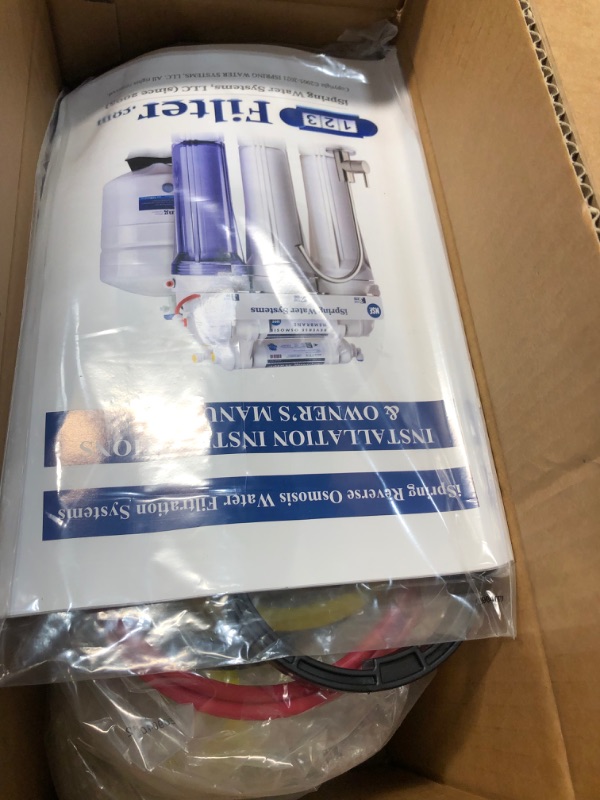 Photo 1 of iSpring RCC7, NSF Certified, 75 GPD High Capacity Under Sink 5-Stage Reverse Osmosis Drinking Filtration System, Brushed Nickel Faucet
