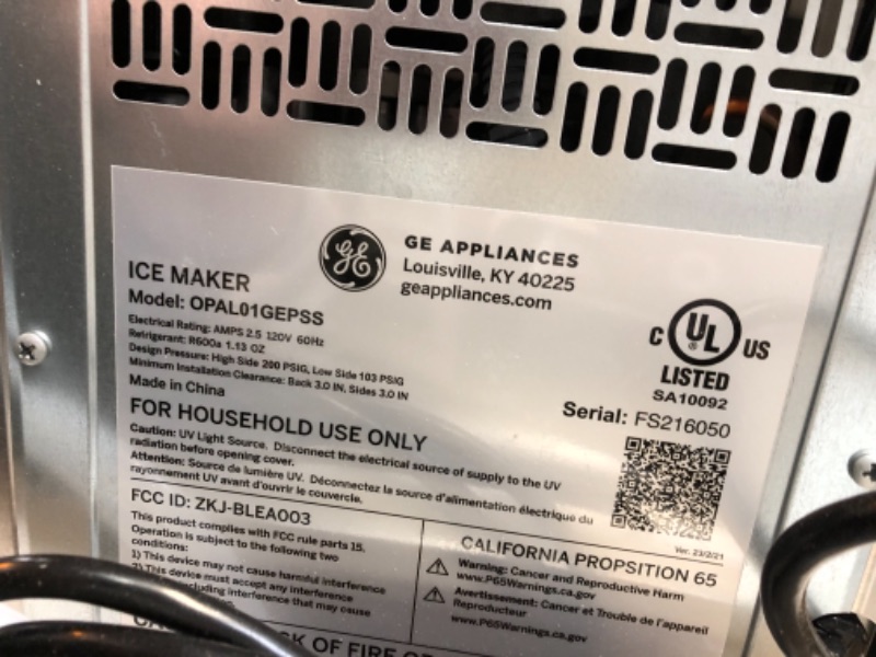 Photo 3 of ***parts only***Stainless Countertop Ice Maker 15.5 x 10.5 x 17.25 inches
