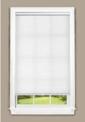 Photo 1 of allen + roth 34-in x 64-in White Light Filtering Cordless Cellular Shade
