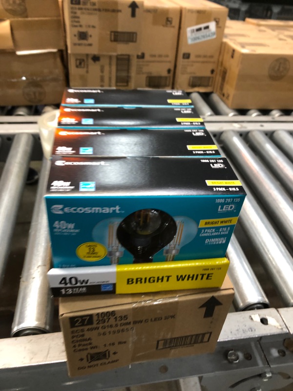 Photo 2 of 40-Watt Equivalent G16.5 ENERGY STAR and CEC Title20 Dimmable LED Light Bulb in Bright White (3-Pack)4 BOXES