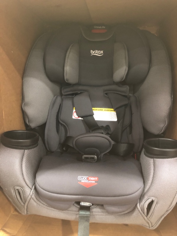 Photo 2 of Britax One4Life ClickTight All-in-One Car Seat – 10 Years of Use – Infant, Convertible, Booster – 5 to 120 Pounds, Cool Flow Moisture Wicking Fabric