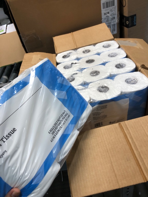 Photo 1 of Amazon Brand - Solimo 2-Ply Toilet Paper, 350 Sheets per Roll, 6 Count
5 PACKS OF 6 EACH 