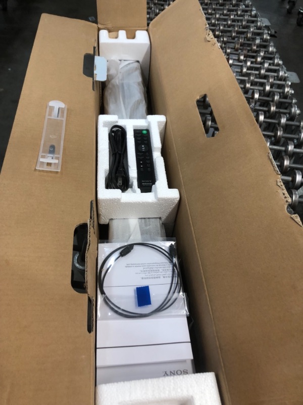 Photo 1 of Sony S100F 2.0ch Soundbar with Bass Reflex Speaker, Integrated Tweeter and Bluetooth, (HTS100F), easy setup, compact, home office use with clear sound black
