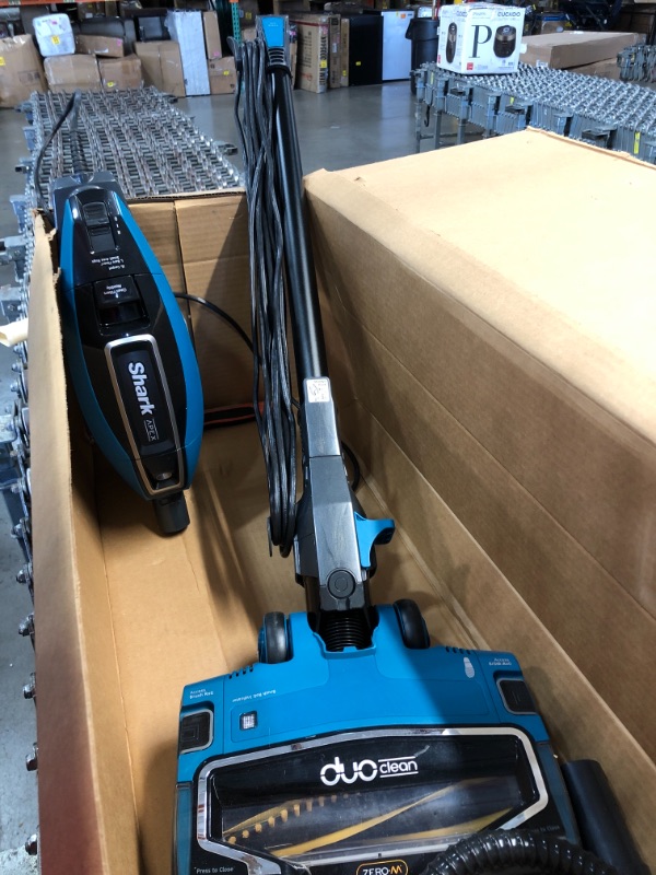 Photo 4 of Shark ZS362 APEX Corded Stick Vacuum with DuoClean and Self-Cleaning Brusholl, Precision Duster, Crevice and Pet Multi-Tool, Forest Mist Blue, 10.2 in L x 9.8 in W x 46.4 in H
