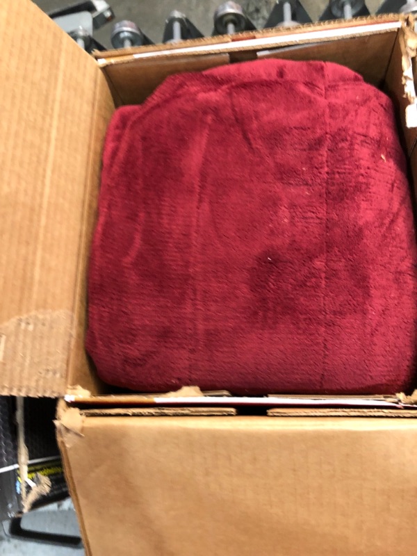 Photo 2 of Sunbeam Heated Blanket | Microplush, 10 Heat Settings, Garnet, Twin - BSM9KTS-R310-16A00
